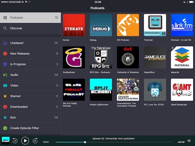 pocketcasts-ipad